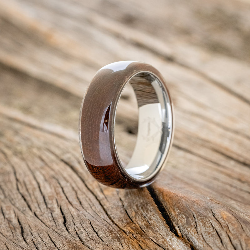 "HAVEN" - IRONWOOD WEDDING BAND - READY TO SHIP-4