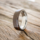 "HAVEN" - WENGE WOOD WEDDING BAND - READY TO SHIP-4