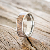 "RAINIER" - SINGLE CHANNEL INLAY WEDDING BAND-Staghead Designs