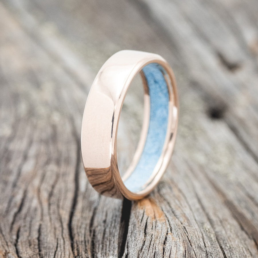 TURQUOISE LINED WEDDING BAND-1