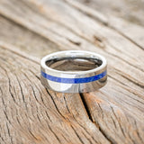 "VERTIGO" - LAPIS LAZULI WEDDING BAND-6