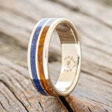 "DYAD" - IRONWOOD & LAPIS LAZULI WEDDING BAND