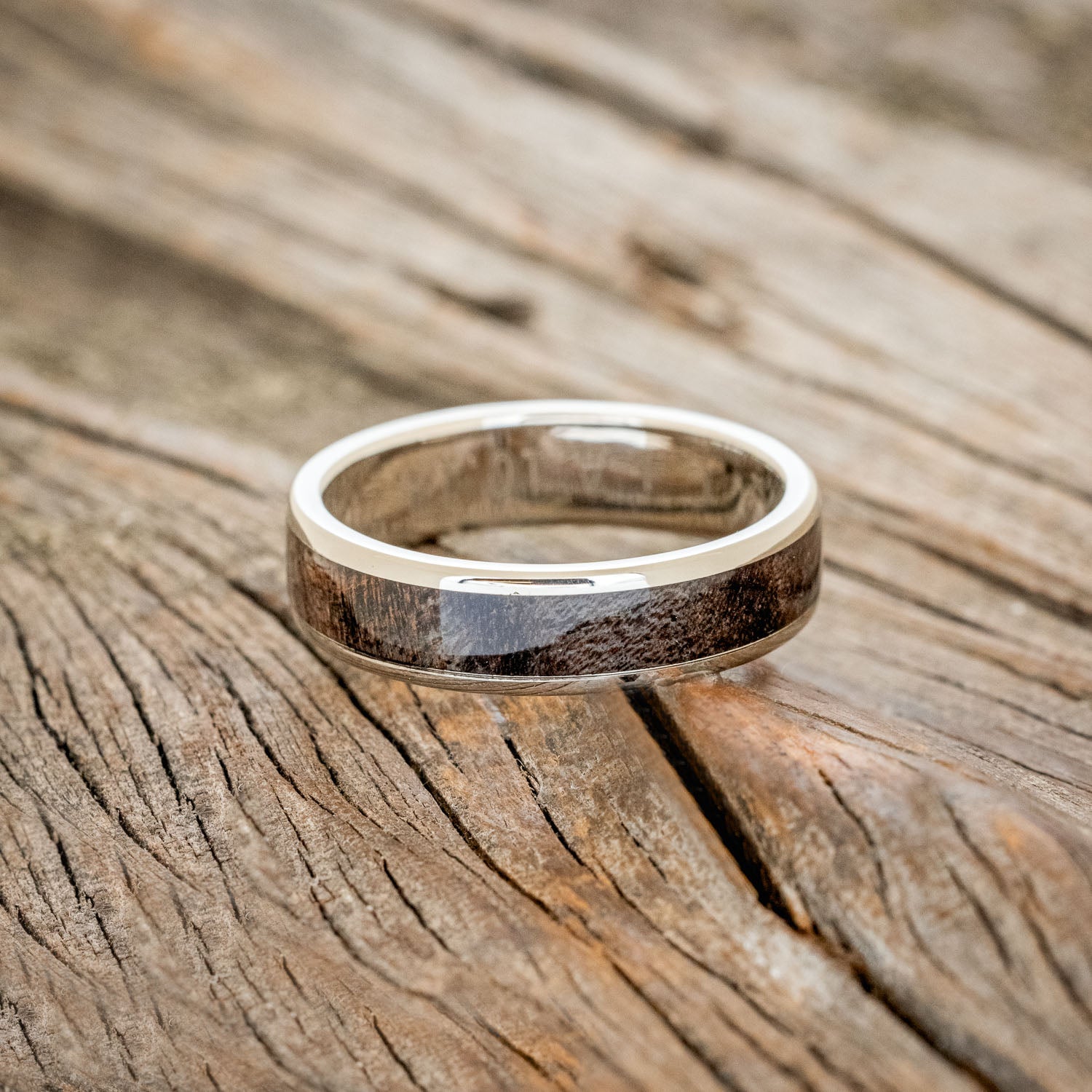 "RAINIER" - DARK MAPLE WEDDING RING-12