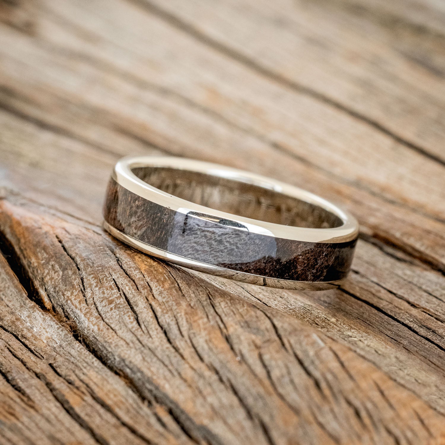 "RAINIER" - DARK MAPLE WEDDING RING-11