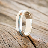 "VERTIGO" - OFFSET PATINA COPPER WEDDING BAND-1