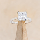 "GENEVIEVE" - PRINCESS CUT MOISSANITE SOLITAIRE ENGAGEMENT RING-1