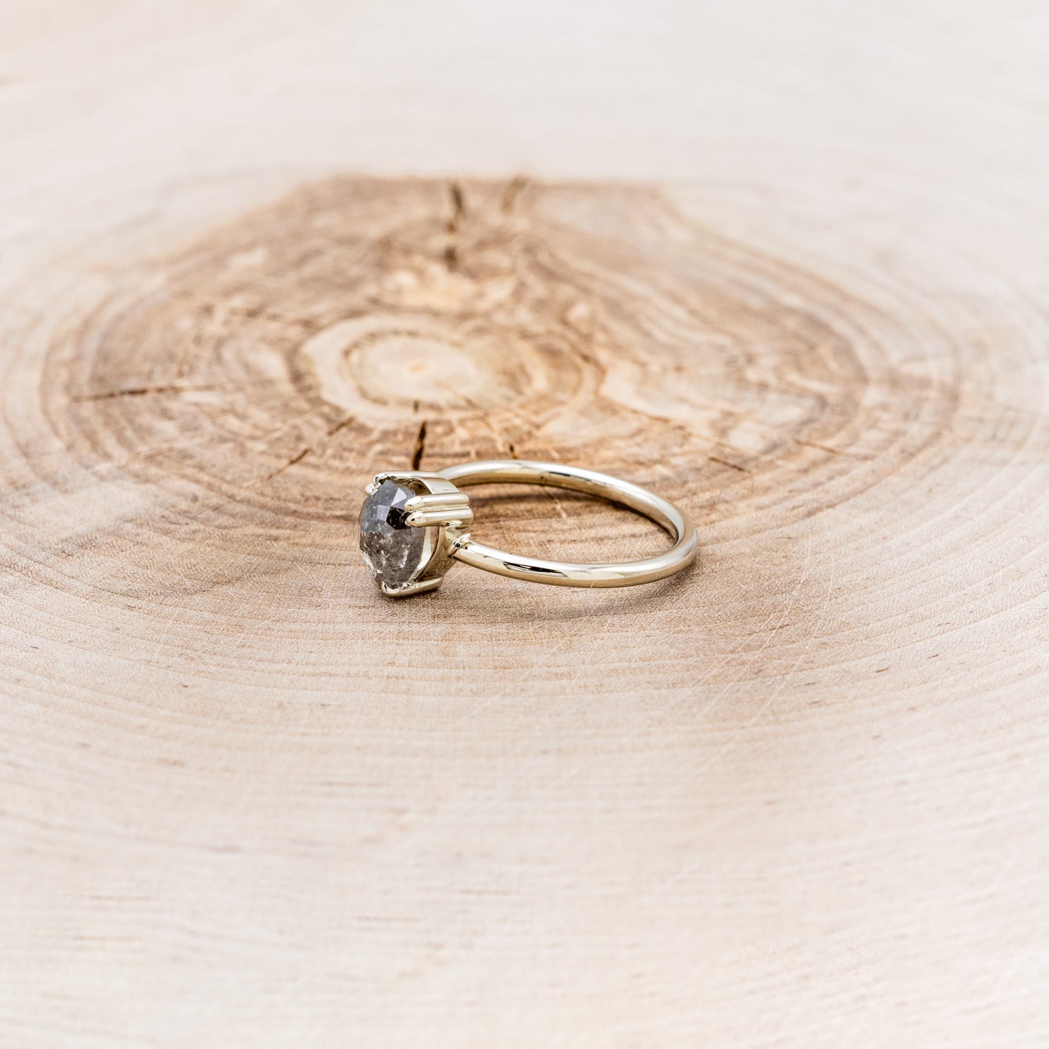 "ANDROMEDA" - SOLITAIRE ENGAGEMENT RING WITH DOUBLE CLAW PRONGS - MOUNTING ONLY- SELECT YOUR OWN STONE-2