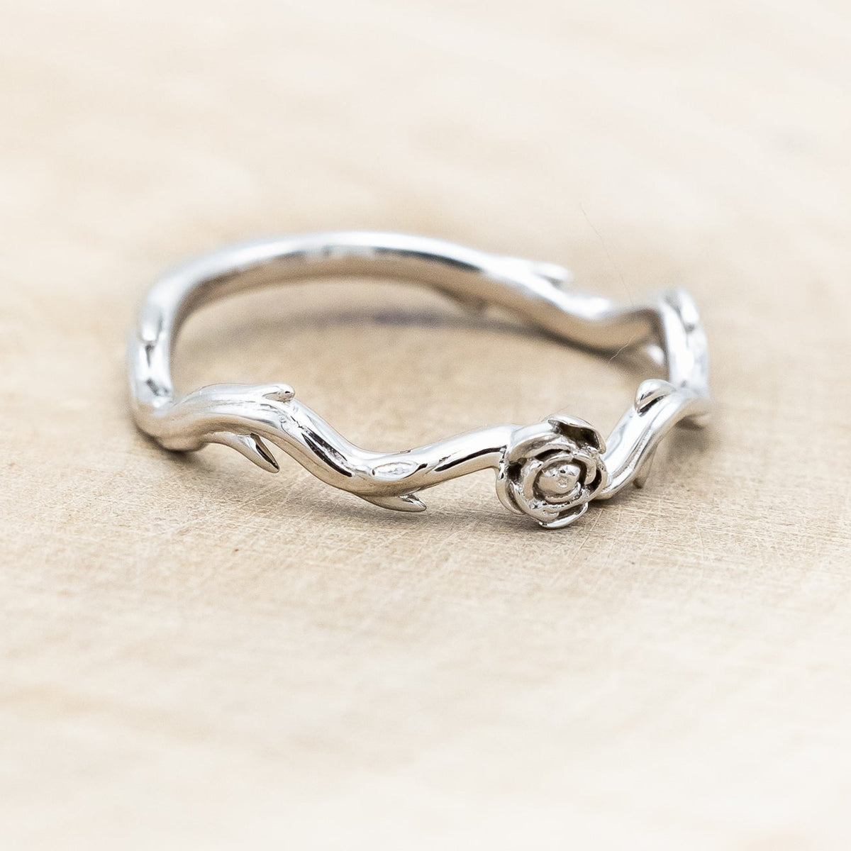 "ARTEMIS ON THE VINE DIVINE" - PEAR CUT MOSS AGATE ENGAGEMENT RING WITH DIAMOND ACCENTS & A "BRIAR" TRACER-Staghead Designs