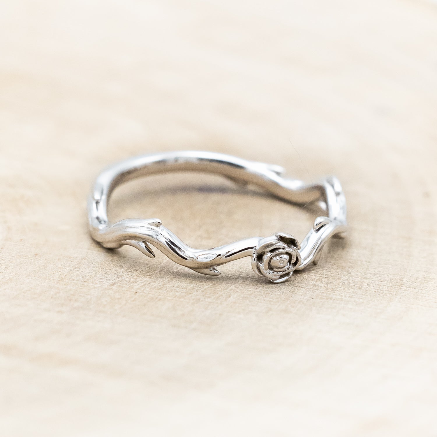 "ARTEMIS ON THE VINE DIVINE" - PEAR CUT MOSS AGATE ENGAGEMENT RING WITH DIAMOND ACCENTS & A "BRIAR" TRACER-Staghead Designs