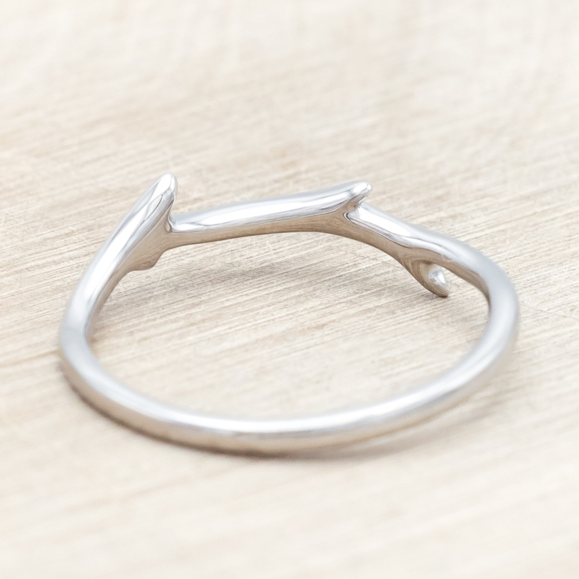 "Artemis" - Round Cut Lab-Grown Alexandrite Engagement Ring With An Antler-Style Band