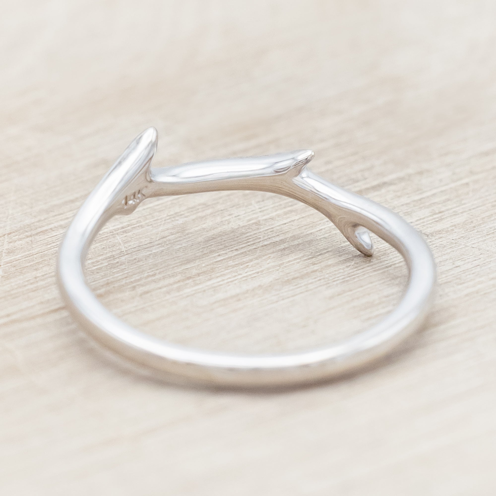 "ARTEMIS" - ENGAGEMENT RING WITH ANTLER-STYLE STACKING BAND - MOUNTING ONLY - SELECT YOUR OWN STONE-Staghead Designs