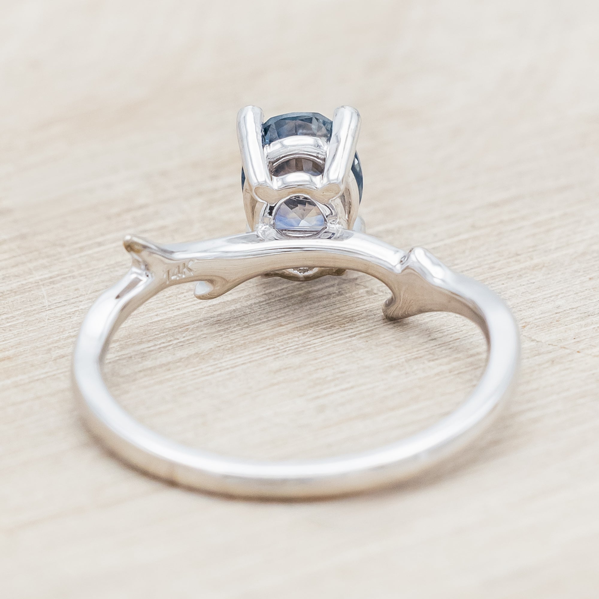 "ARTEMIS" - ENGAGEMENT RING WITH ANTLER-STYLE STACKING BAND - MOUNTING ONLY - SELECT YOUR OWN STONE-Staghead Designs