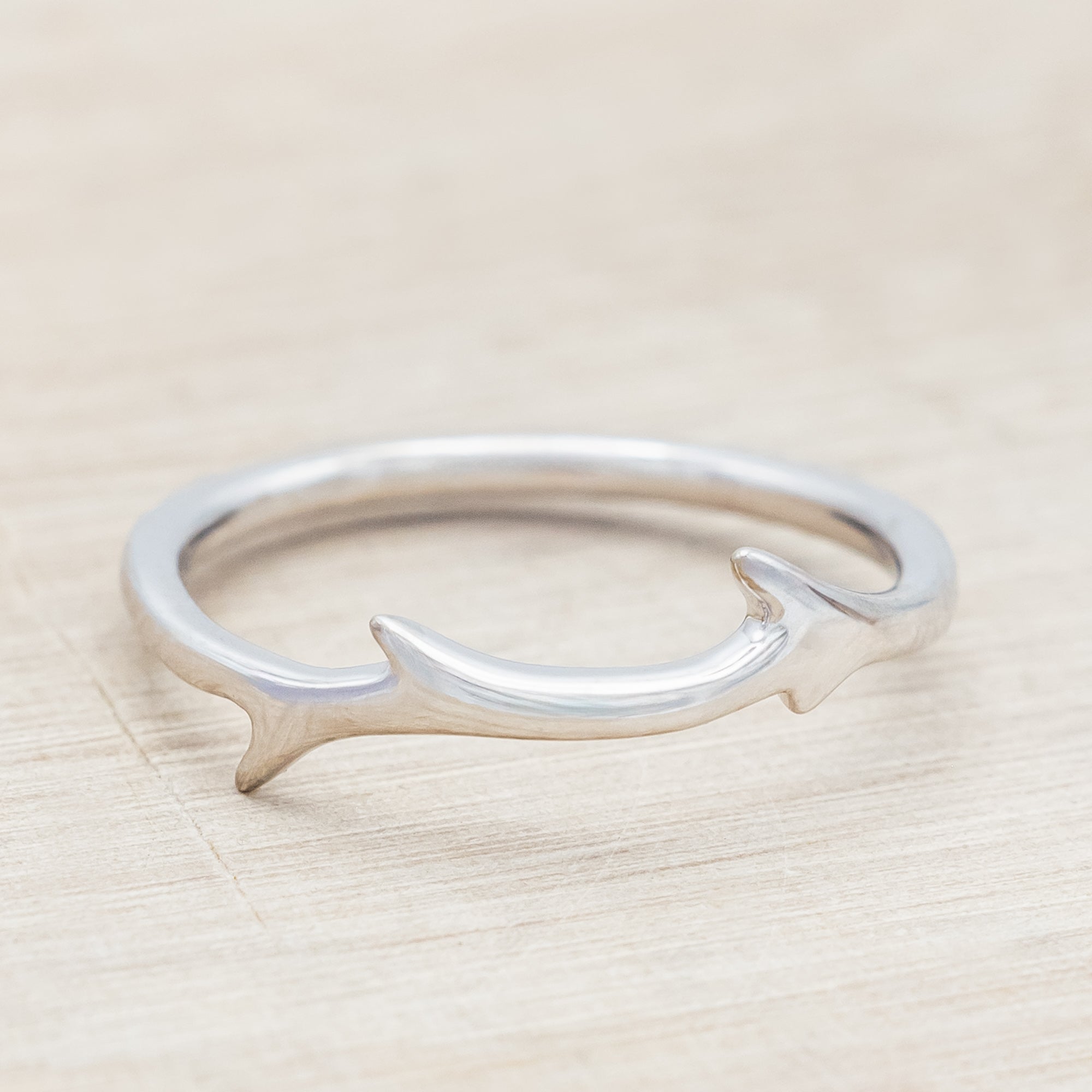 "ARTEMIS" - ENGAGEMENT RING WITH ANTLER-STYLE STACKING BAND - MOUNTING ONLY - SELECT YOUR OWN STONE-Staghead Designs