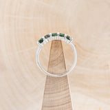 14K GOLD MOSS AGATE STACKING BAND-6