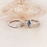 "MIRABEL" - BEZEL SET LAB-GROWN ALEXANDRITE ENGAGEMENT RING WITH BRANCH-STYLE TRACER-6