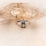 "ARTEMIS" - ENGAGEMENT RING WITH ANTLER-STYLE STACKING BAND - MOUNTING ONLY - SELECT YOUR OWN STONE