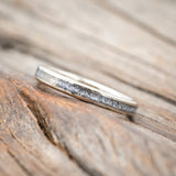 "COSMO" - MATCHING SET OF ANTLER & DIAMOND DUST WEDDING BANDS