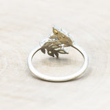 "DOVE" - VINE STYLE RING WITH MARQUISE OPAL ACCENTS-Staghead Designs