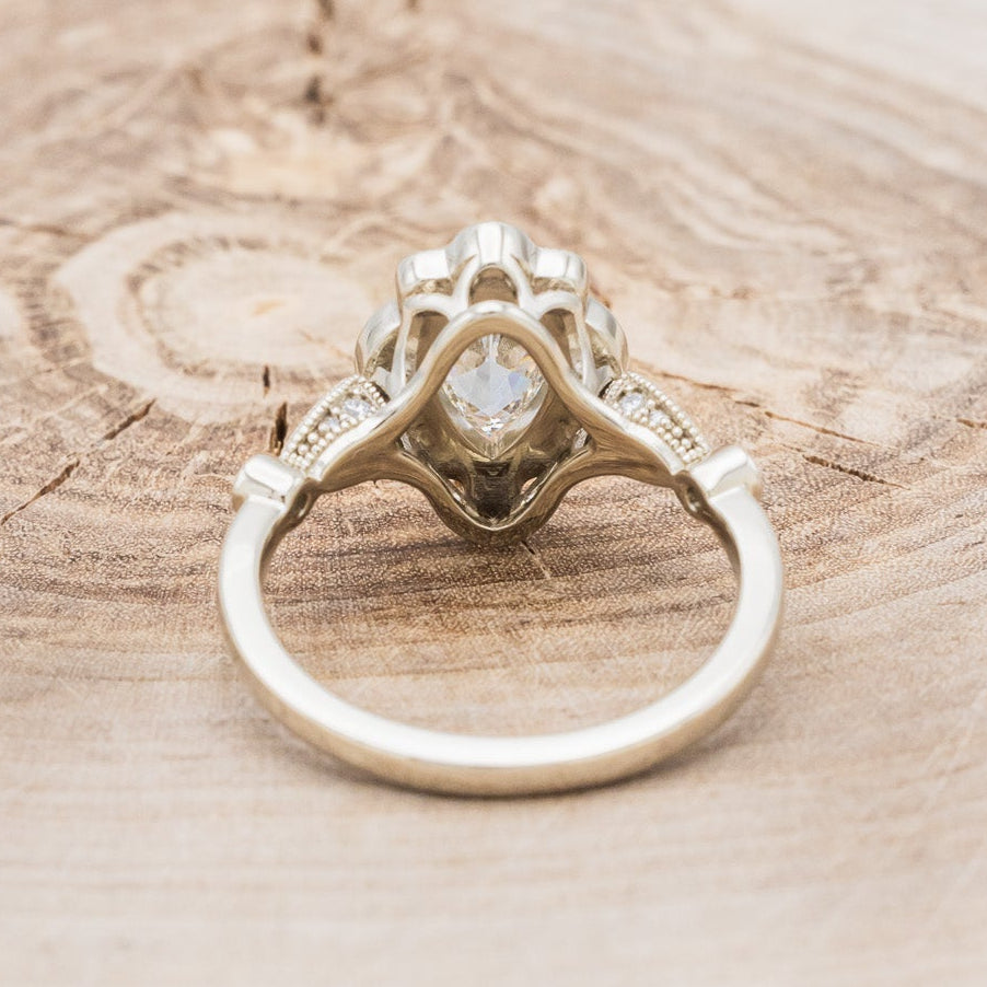 "EILEEN" - PEAR CUT LAB-GROWN DIAMOND ENGAGEMENT RING WITH DIAMOND ACCENTS-5