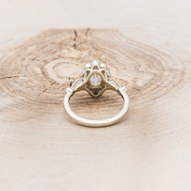 "EILEEN" - PEAR CUT LAB-GROWN DIAMOND ENGAGEMENT RING WITH DIAMOND ACCENTS-5