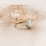 "EILEEN" - PEAR CUT LAB-GROWN DIAMOND ENGAGEMENT RING WITH DIAMOND ACCENTS