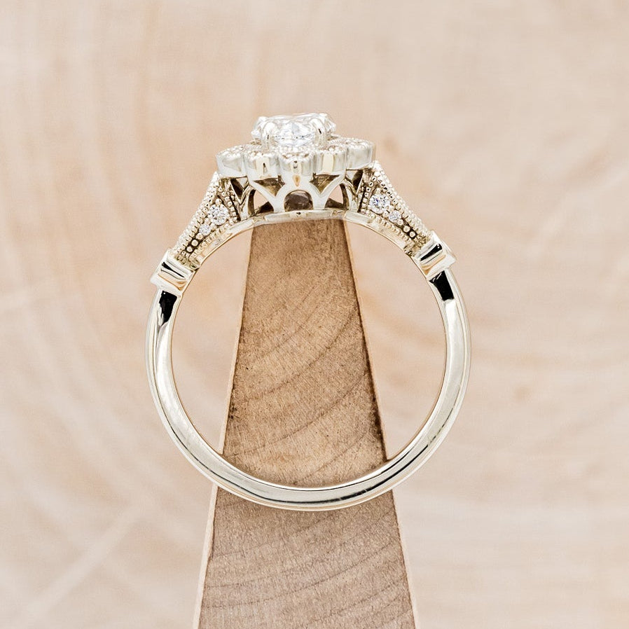"EILEEN" - PEAR CUT LAB-GROWN DIAMOND ENGAGEMENT RING WITH DIAMOND ACCENTS-6