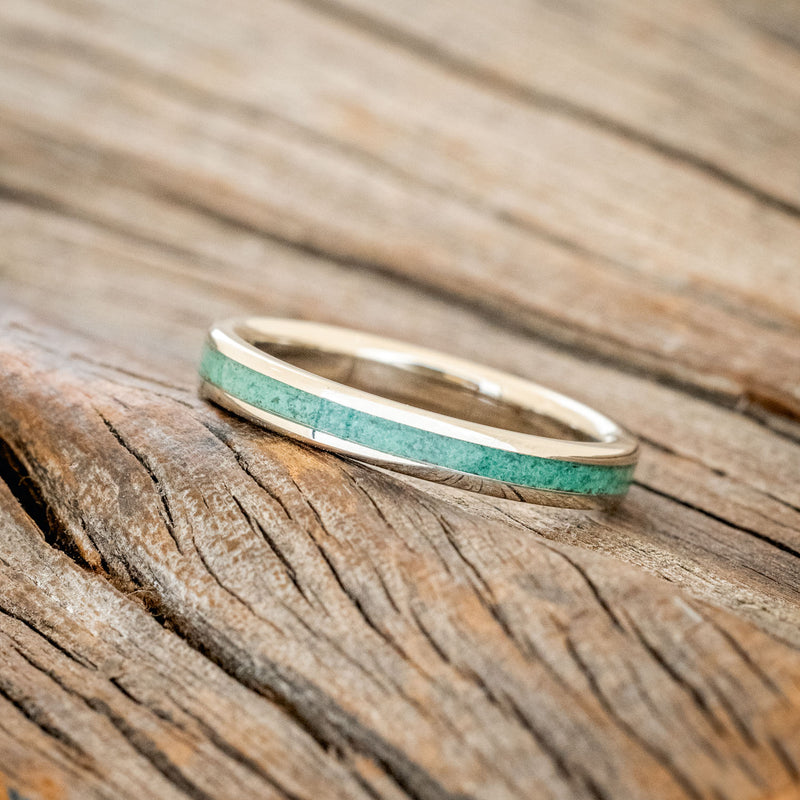 "ETERNA" - MALACHITE STACKING BAND FEATURING A 14K GOLD BAND-5