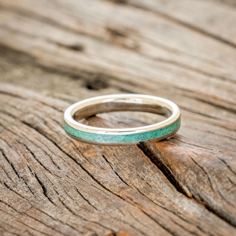 "ETERNA" - MALACHITE STACKING BAND FEATURING A 14K GOLD BAND-6