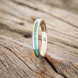 "ETERNA" - MALACHITE STACKING BAND FEATURING A 14K GOLD BAND-4