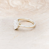 5 PRONG PEAR-SHAPED MOISSANITE SOLITAIRE ENGAGEMENT RING