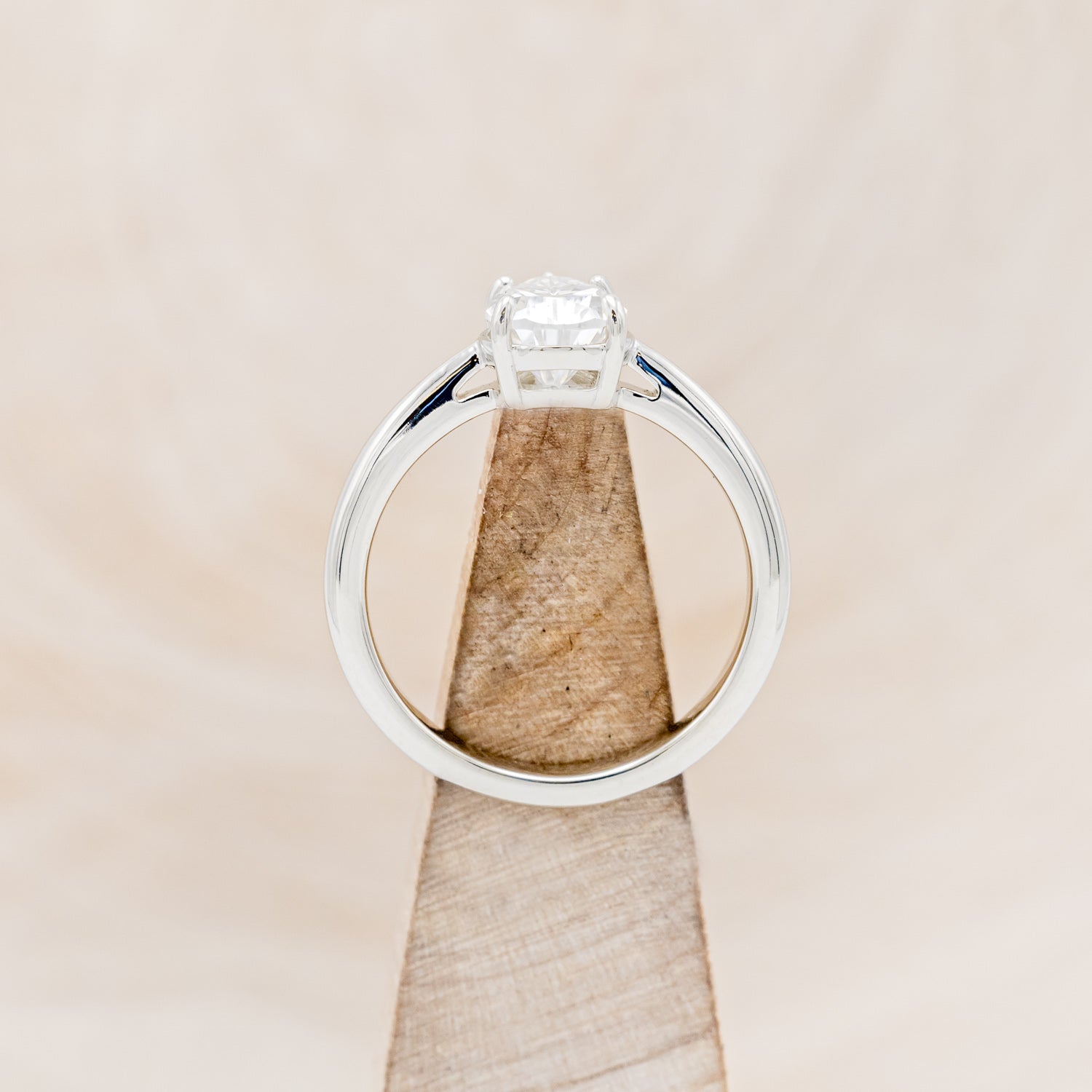 5 PRONG PEAR-SHAPED MOISSANITE SOLITAIRE ENGAGEMENT RING-12