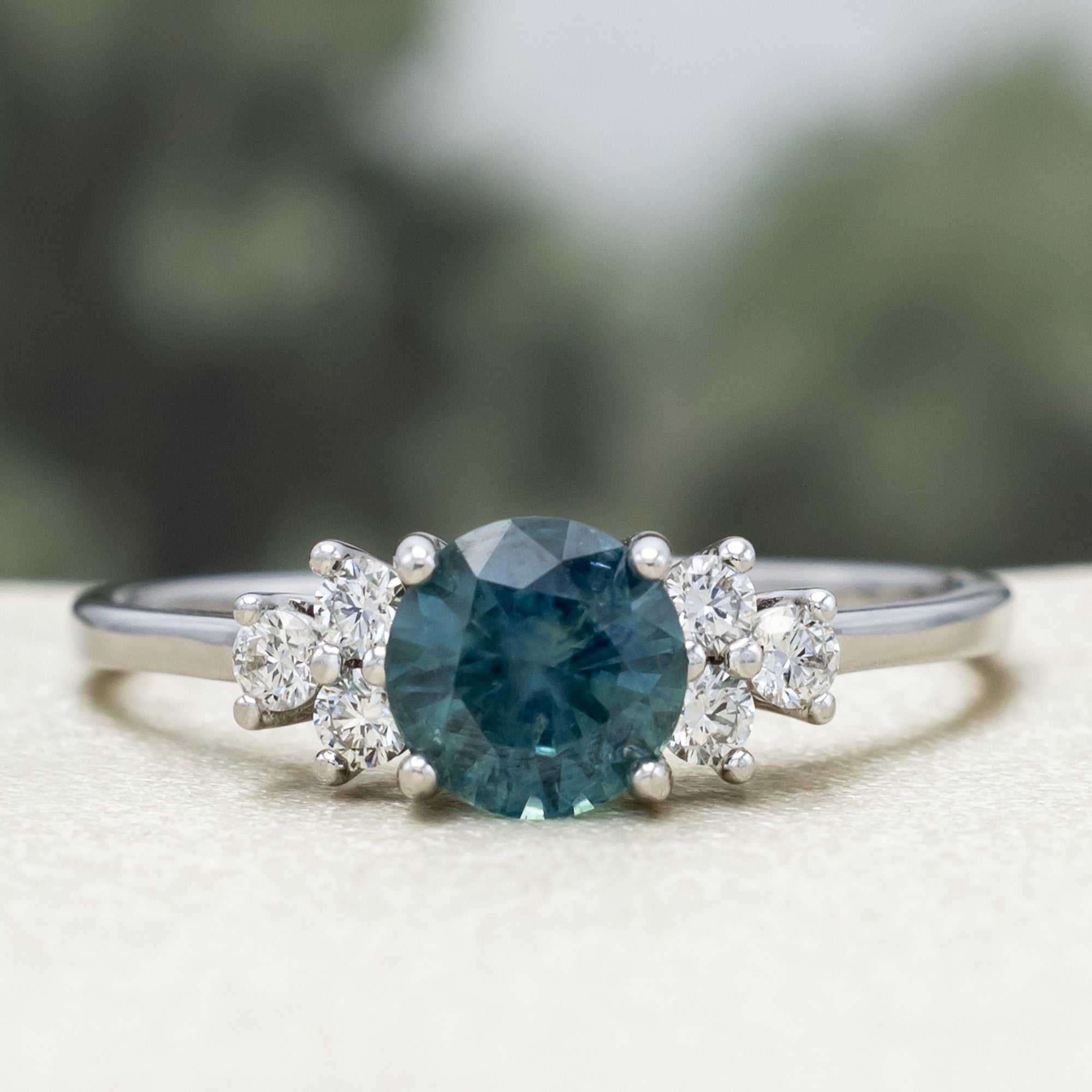 "Gina" - Engagement Ring With Diamond Accents - Mounting Only - Select Your Own Stone-Staghead Designs