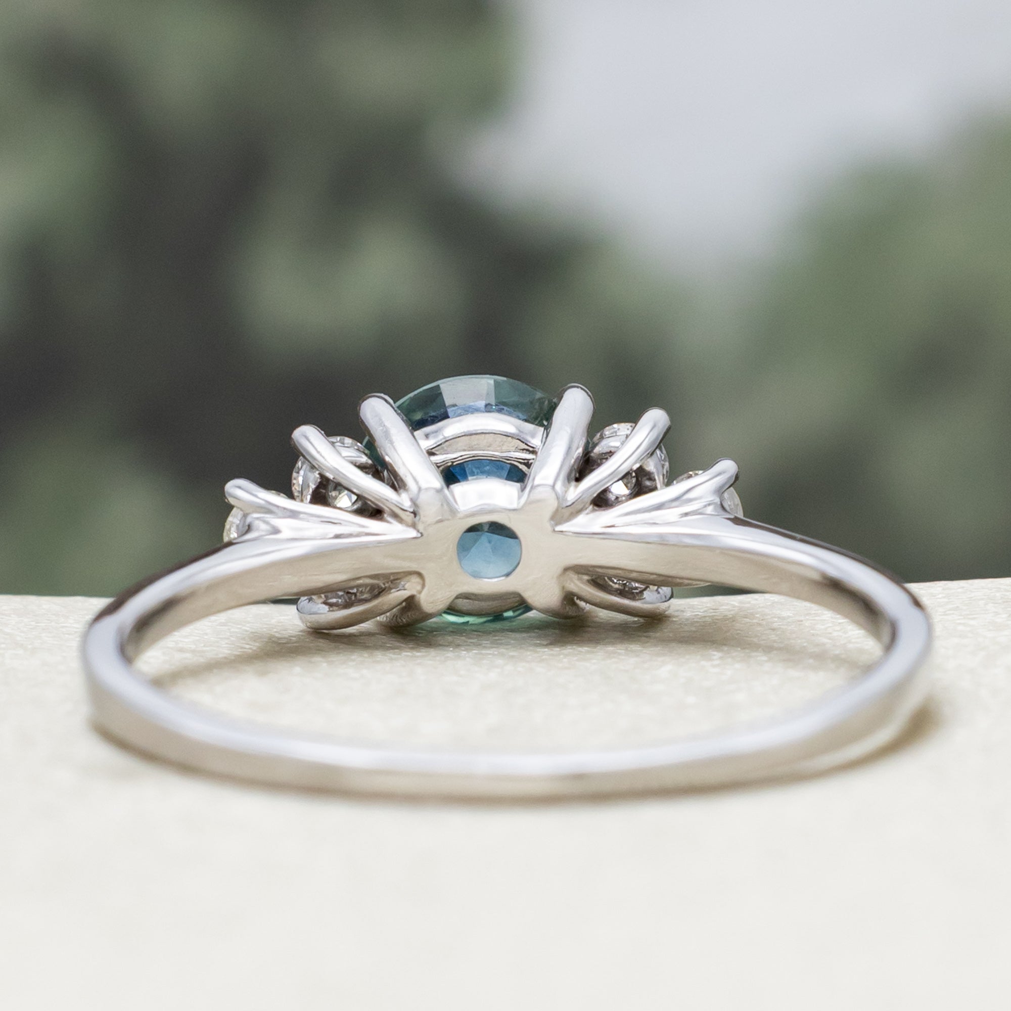 "Gina" - Engagement Ring With Diamond Accents - Mounting Only - Select Your Own Stone-Staghead Designs