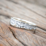 "HELIOS" - DIAMOND DUST MOUNTAIN RANGE WEDDING RING-Staghead Designs