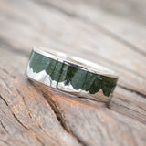 "HELIOS" - MOSS MOUNTAIN RANGE WEDDING BAND-Staghead Designs