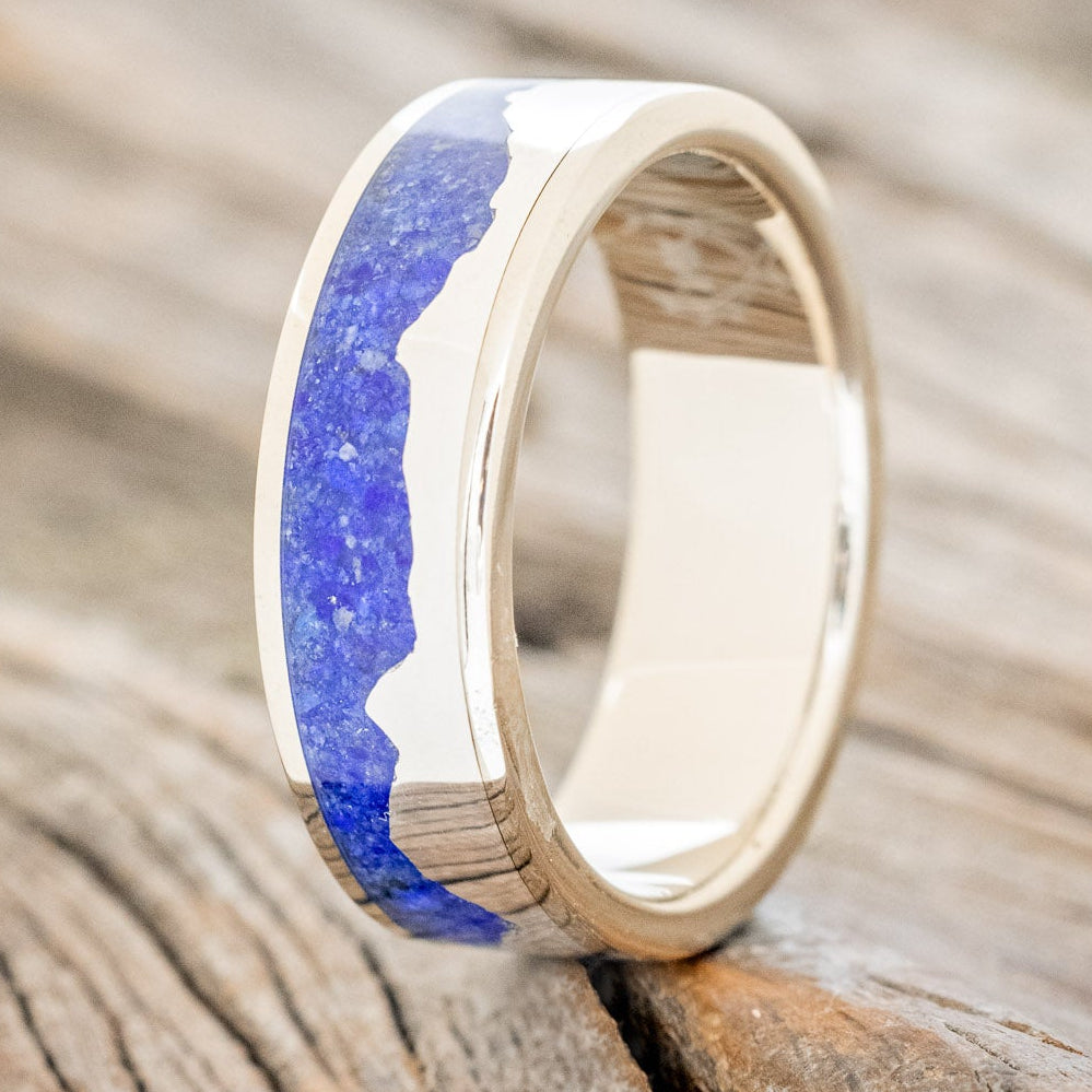 "HELIOS" - SILVER MOUNTAIN RANGE WEDDING BAND-Staghead Designs