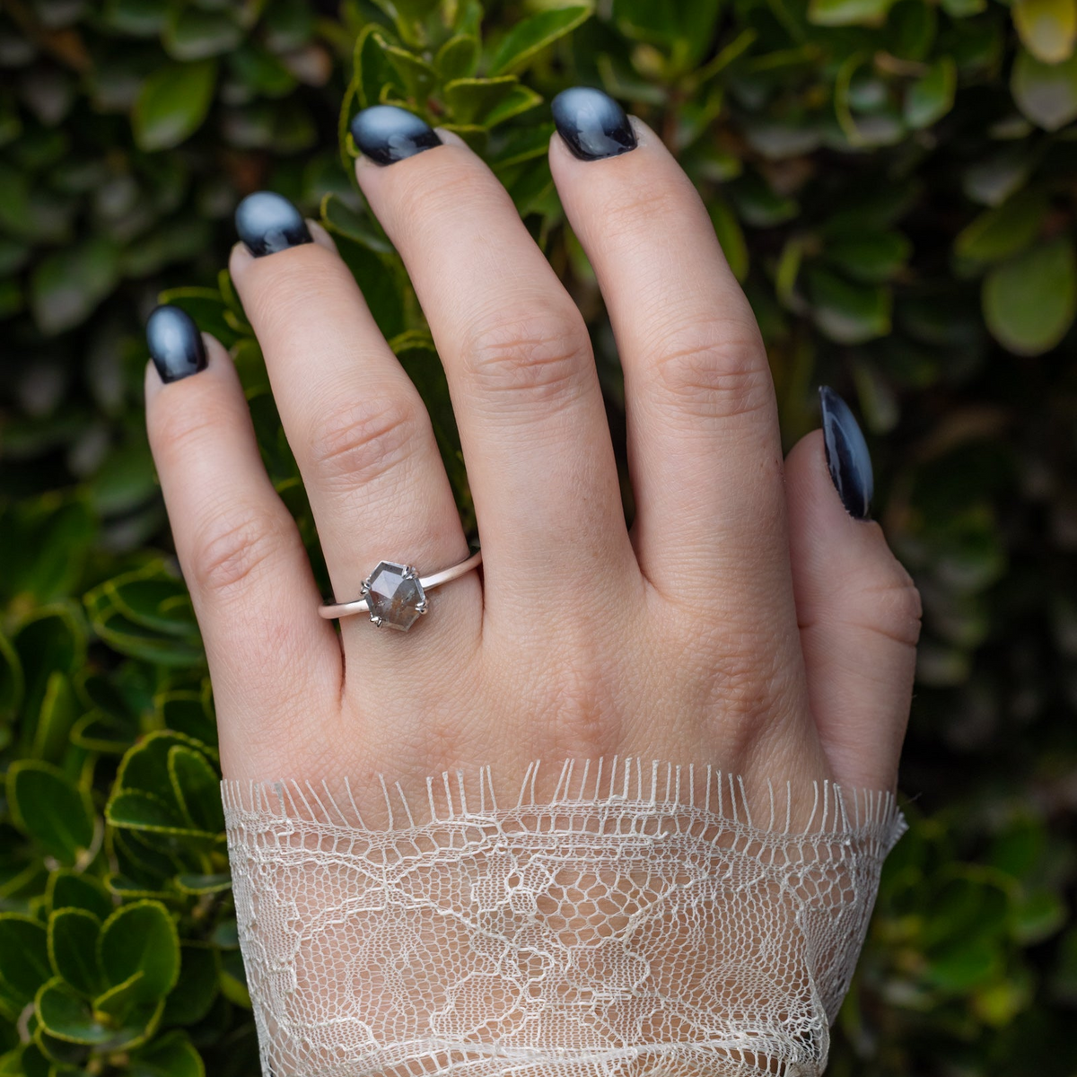 "Andromeda" - Solitaire Engagement Ring With Double Claw Prongs- Select Your Own Stone