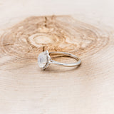 "JANE" - OVAL MOONSTONE ENGAGEMENT RING WITH DIAMONDS ACCENTS-9