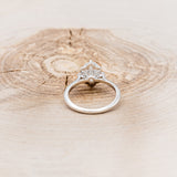 "JANE" - OVAL MOONSTONE ENGAGEMENT RING WITH DIAMONDS ACCENTS-11