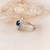 "JOURNEY" - ROUND LAB-GROWN ALEXANDRITE ENGAGEMENT RING WITH DIAMOND ACCENTS-3