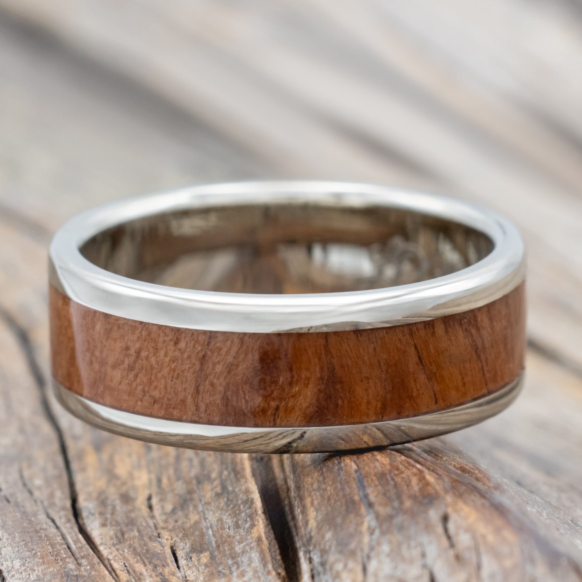 "Kalder" - Redwood Wedding Ring-Staghead Designs