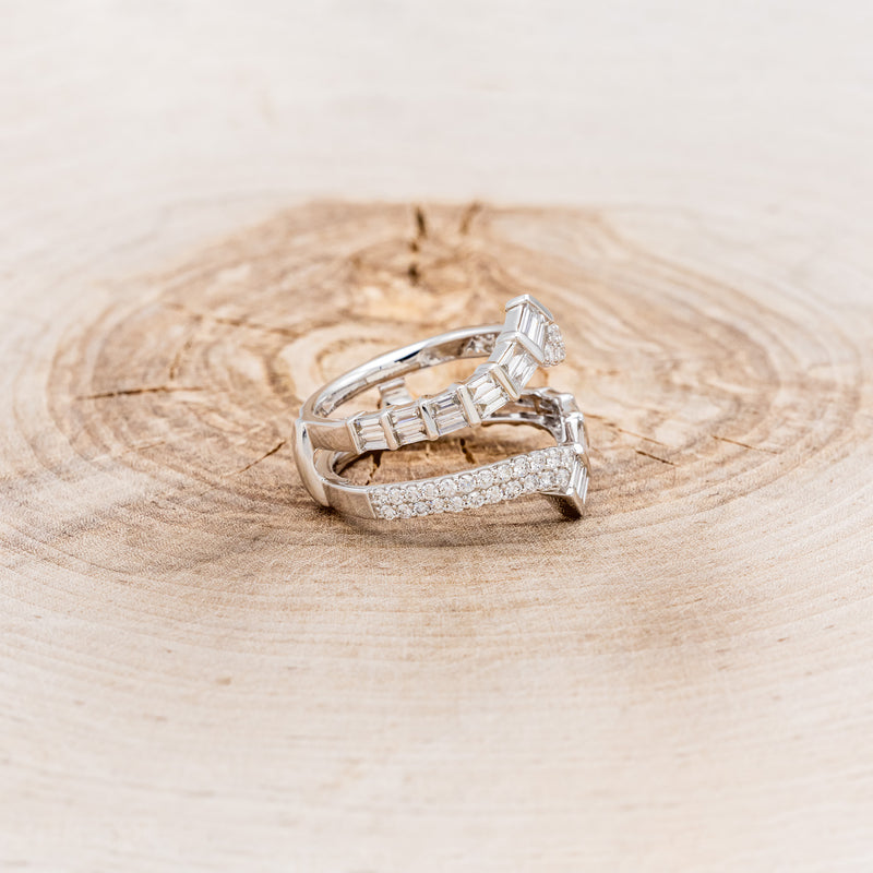 1 1/4 CTW LAB-GROWN DIAMOND ACCENTED RING GUARD-2