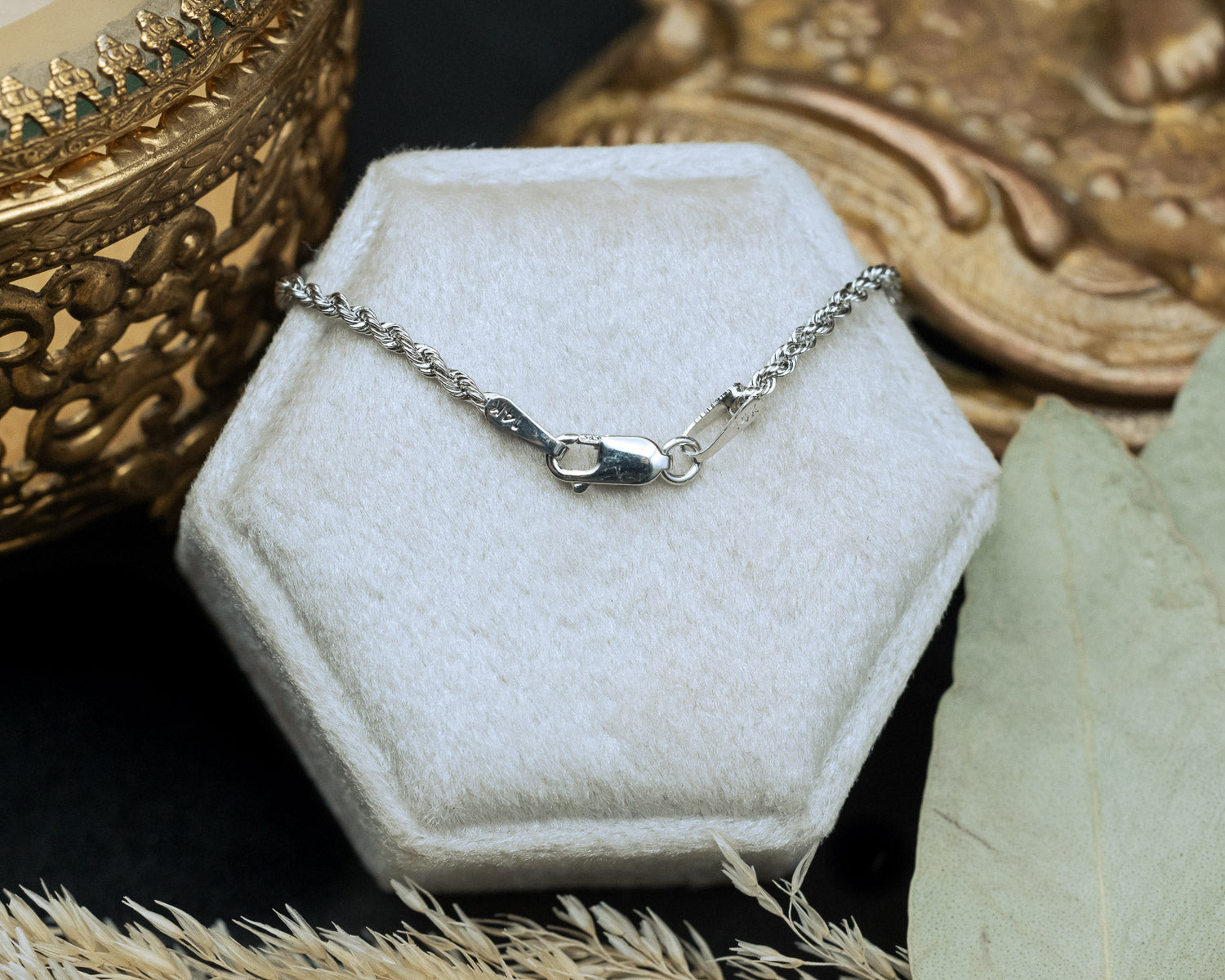 14K GOLD LIGHT ROPE CHAIN-Staghead Designs