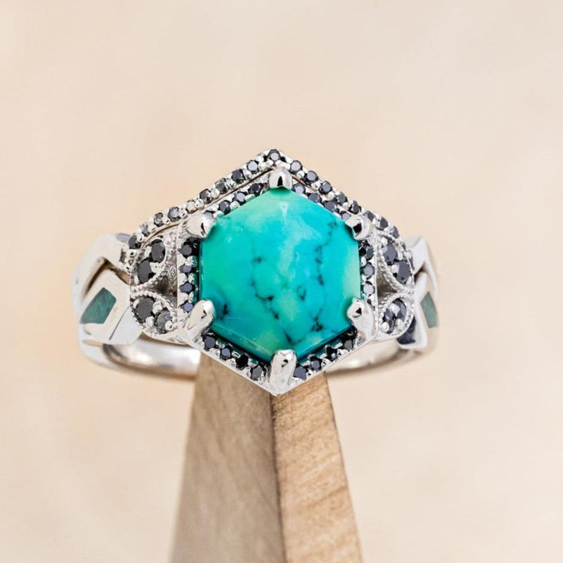 TURQUOISE + BLACK AGATE + GOLD FAMILY RING – Hey Babe LA