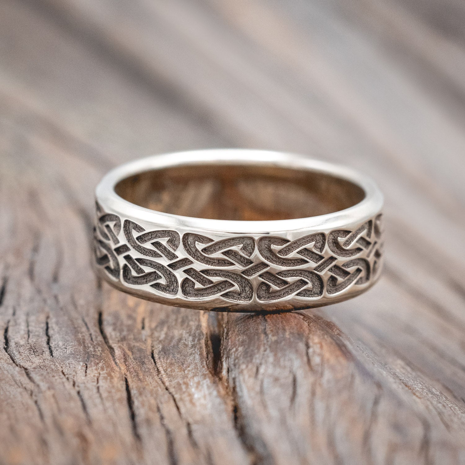 MATCHING SET OF CELTIC LOVE KNOT WEDDING BANDS-Staghead Designs