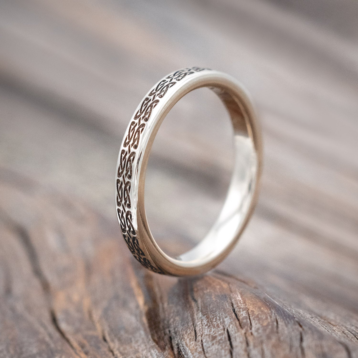 MATCHING SET OF CELTIC LOVE KNOT WEDDING BANDS-Staghead Designs