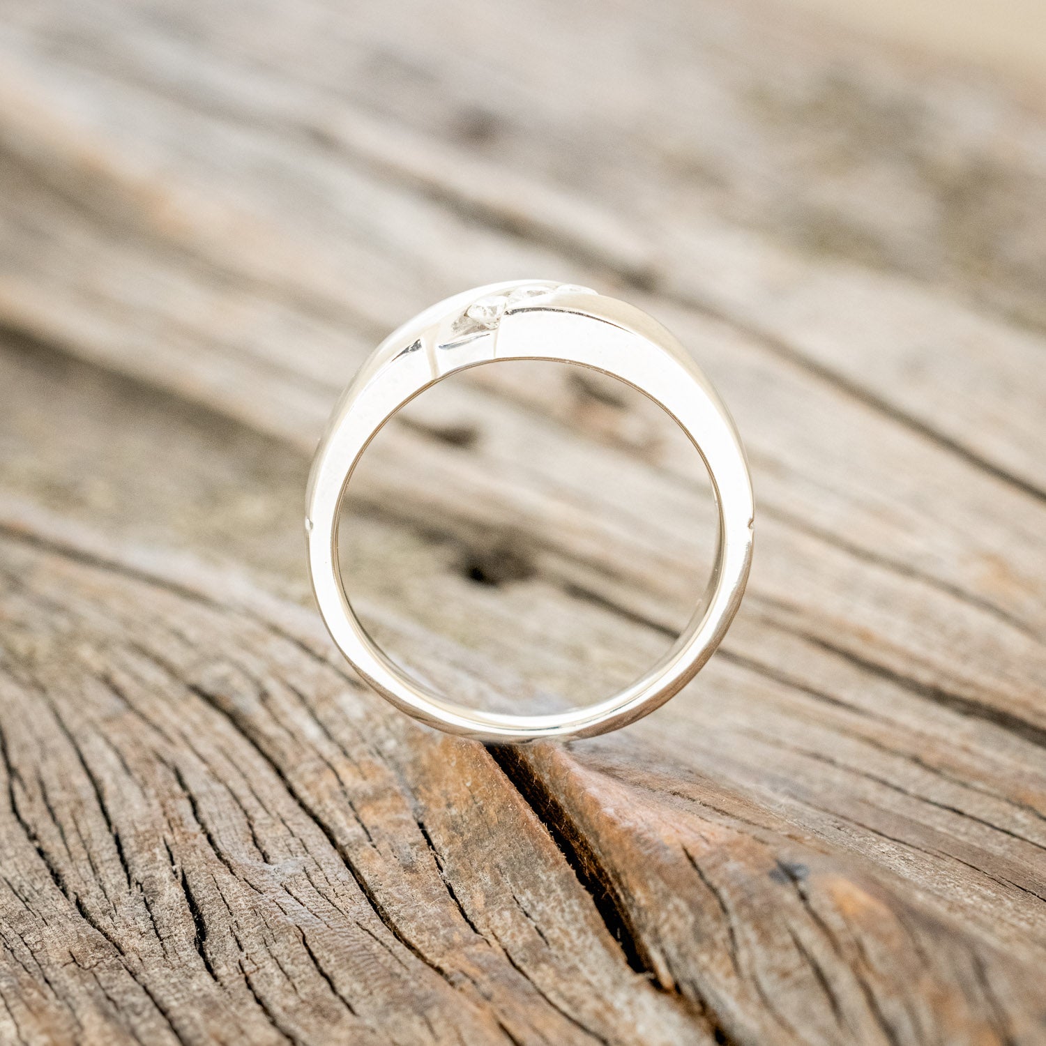 MEN'S ENGAGEMENT RING WITH THREE DIAMOND ACCENTS-7