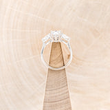 "VOGUE" - PEAR-CUT MOISSANITE ENGAGEMENT RING WITH MOISSANITE ACCENTS - 6
