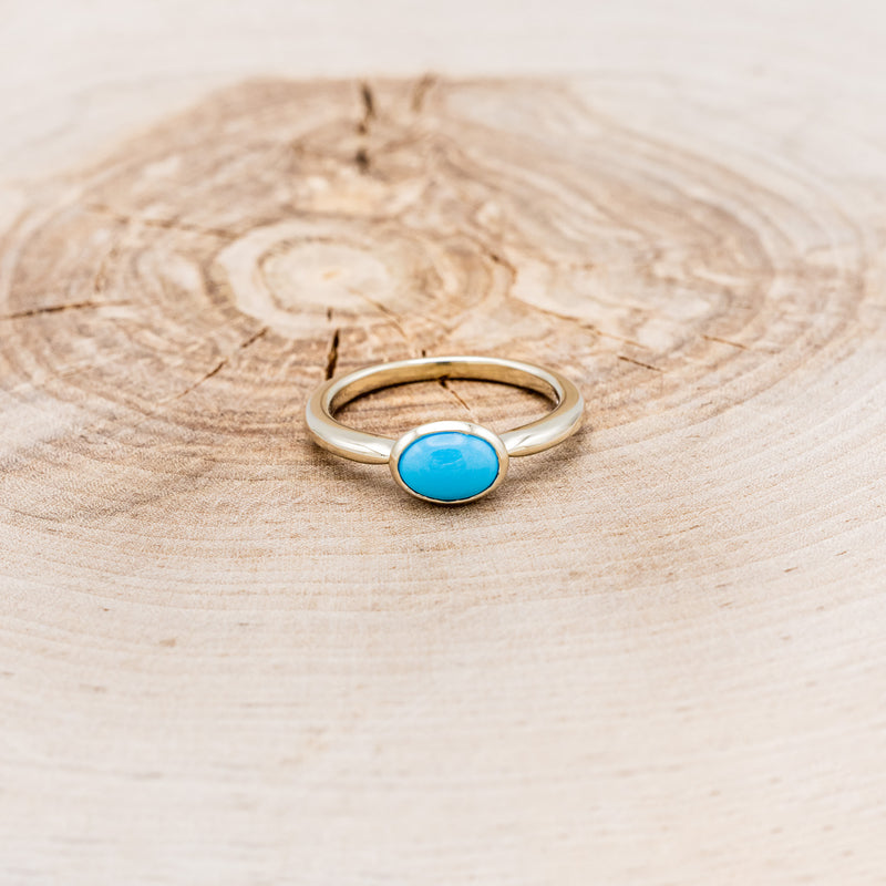 Oval Turquoise Ring | Exotic India Art