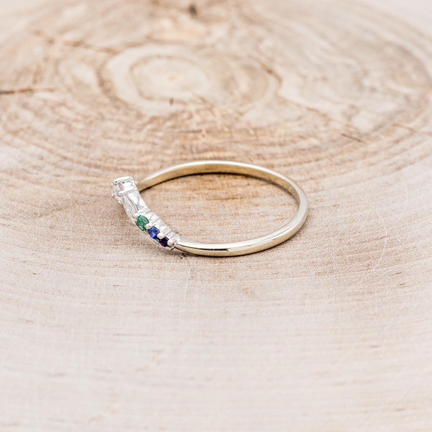 "REIGN" - MARQUISE PRIDE TRACER WITH RAINBOW ACCENT STONES-9